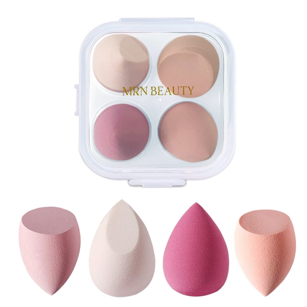 Beautiful beauty blender set of 4. Perfect for wet and dry makeup products.
